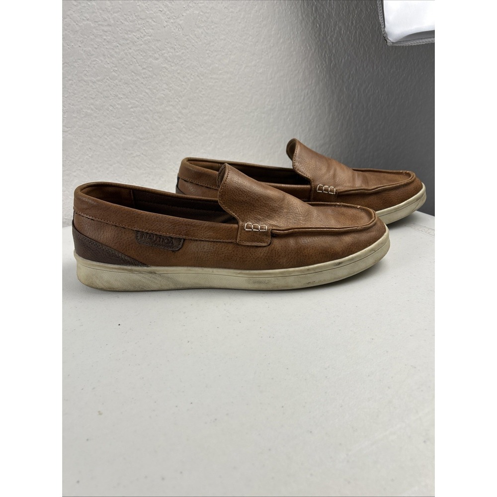 Nautica Men's Casual Loafer, Classic Slip On Jesper Brown Size 12